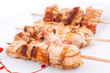 Chicken rolled with bacon