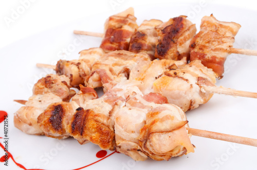 Photo: Chicken rolled with bacon Chicken rolled with bacon