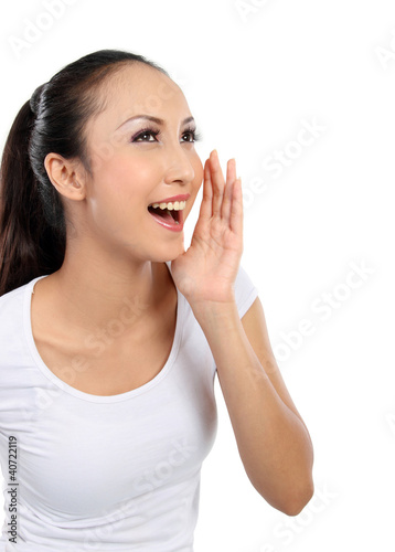 Photo: woman shouting woman shouting