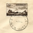 Canceled australian stamp Canceled australian stamp