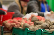 Variety of beet vegetables in supermarket