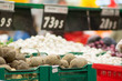 Variety of beet vegetables in supermarket