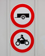Fahrverbot für Anhänger und Motorräder