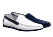 Two men shoes over white, with clipping path Two men shoes over white, with clipping path