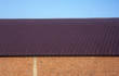 Wall, roof and sky. Wall, roof and sky.