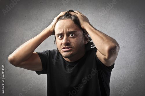 Photo: Desperate man Desperate man