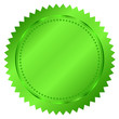 Vector illustration of green seal