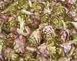 fresh artichokes, food background