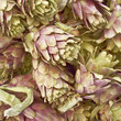 fresh artichokes, food background
