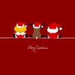 Santa, Angel & Reindeer Santa´s Hat Red