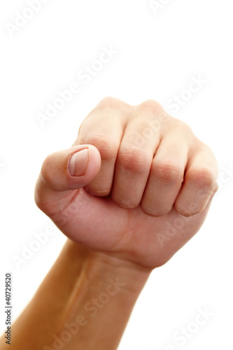 Foto: Showing fist Showing fist