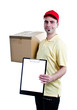 Delivery courier man