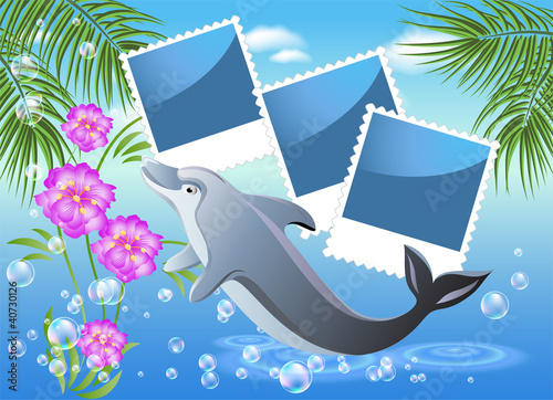 Vector: Page layout photo album Page layout photo album