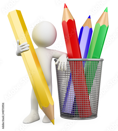 Illustration: 3D child - Color pencils 3D child - Color pencils