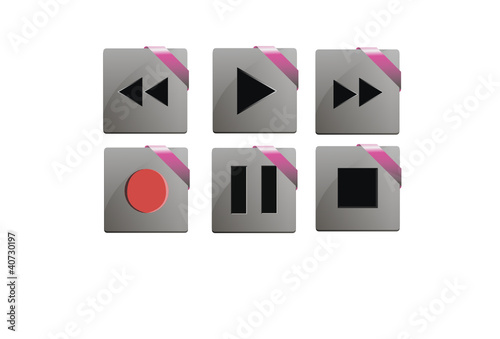 Vector: Media control keys Media control keys