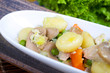 Gnocchi mit Hühnerfrikassee