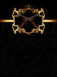 ornate golden frame with guns ornate golden frame with guns