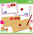 Photo en ligne au meilleur prix Love envelope - Valentine Scrapbook Elements