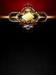 ornate golden frame with knifes ornate golden frame with knifes