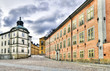Old noble architecture on the island Riddarholmen in Stockholm. Old noble architecture on the island Riddarholmen in Stockholm.