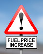 Fuel price warning.