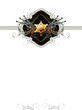 sheriff star with guns ornate frame sheriff star with guns ornate frame
