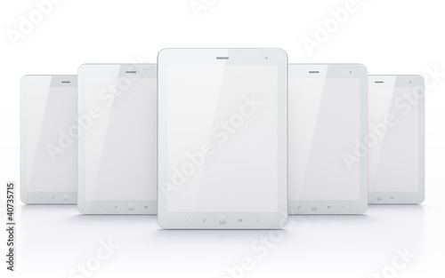 Illustration: White tablets on white background White tablets on white background