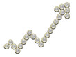 Photo: Euro financial success concept Euro financial success concept