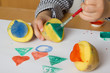 Foto: Kartoffeldruck Stempel Bunt Kartoffeldruck Stempel Bunt