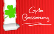 Karte Kleeblatt - gute Besserung