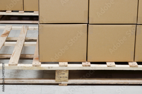 Photo: Stack of carton boxes package Stack of carton boxes package
