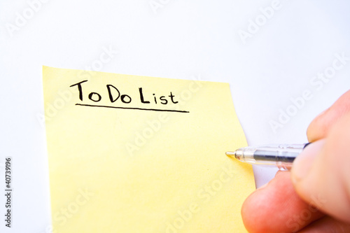 Photo: Yellow To-Do-List Yellow To-Do-List