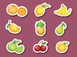 Sticker series of fruits