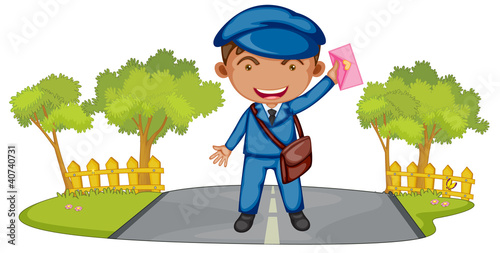 Vektor: Postman Postman