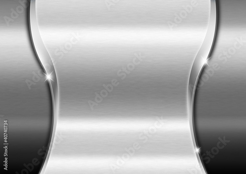 Illustration: Metallic Business Background Metallic Business Background