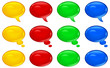 Round speech bubbles
