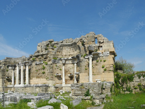 Foto: Ruinen in Side, Türkei Ruinen in Side, Türkei