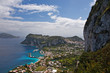 beautiful coastline on capri island, italy