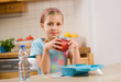 girl with lunch box