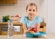 girl with lunch box