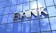 Bank Konzept Silber Blau