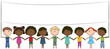 Happy kids of different nationalities Happy kids of different nationalities