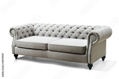 Photo: white Luxurious sofa isolated on white background white Luxurious sofa isolated on white background