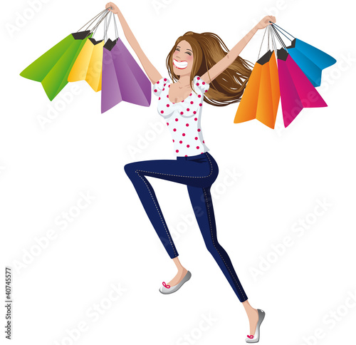 Illustration: Girly shopping Girly shopping