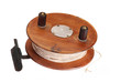 Old fishing reel of wood. Old fishing reel of wood.