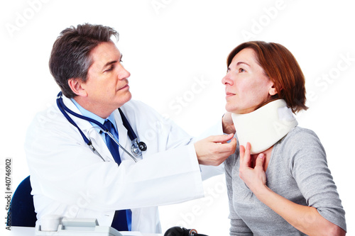 Photo: Doctor and patient woman. Doctor and patient woman.