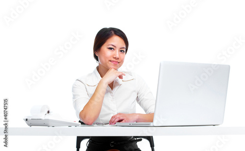 Photo: Young business woman. Young business woman.