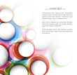 Abstract colorful circle background vector