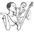 jazz singer and doublle bass