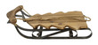 Wooden Snow Sled in Shape of a Tree